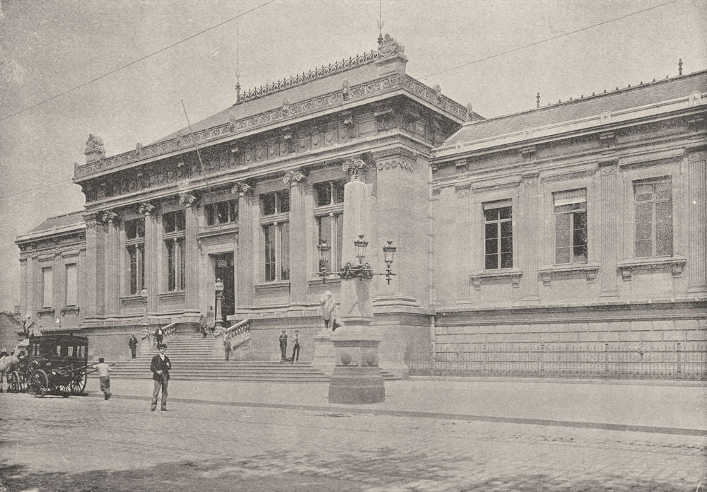 SEINE- MARITIME. Le Havre Palais de Justice 1895 old antique print picture